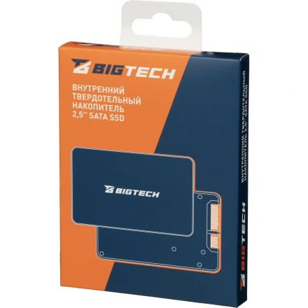 SSD накопитель BigTech 2.5, SATA, 1Tb, TLC, R/W 500/450мб/с(BSDS1000SM)