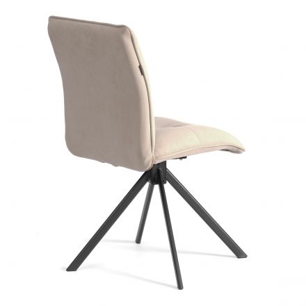 Стул обеденный Sweet поворотный механизм 360, велюр, бежевый, 7