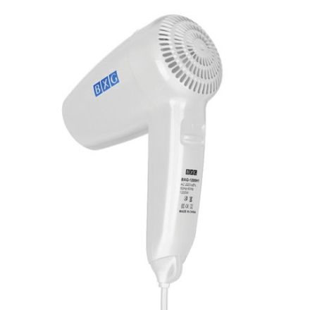 Фен для волос настенный BXG-1200H1, 1400 Вт, пластик, 2 скорости, белый Фен для волос настенный BXG-1200H1, 1400 Вт, пластик, 2 скорости, белый
