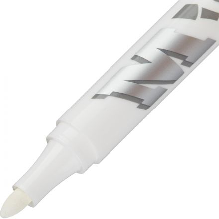 Маркер перманентный M&G, круглый наконечник, толщина линии 1 мм, белый Маркер перманентный M&G, круглый наконечник, толщина линии 1 мм, белый