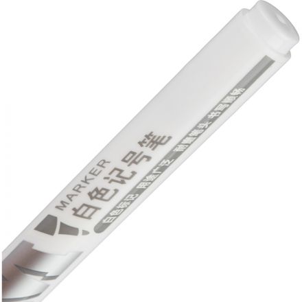 Маркер перманентный M&G, круглый наконечник, толщина линии 1 мм, белый Маркер перманентный M&G, круглый наконечник, толщина линии 1 мм, белый