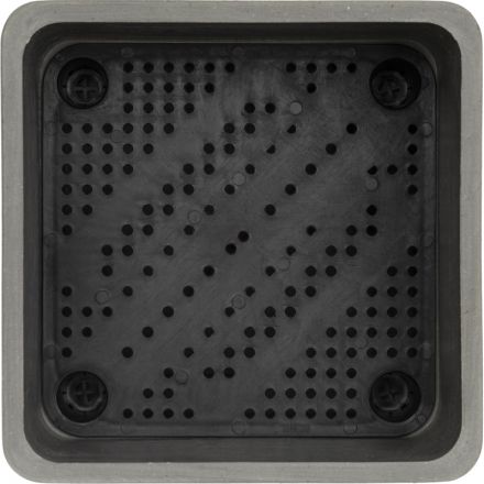 Горшок для растений Квадратный,6,5 л,ДРЕВЕСНЫЙ УГОЛЬ (СЕРЫЙ),H-16UF20