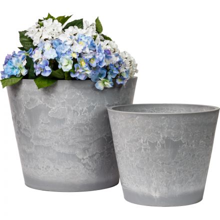 Горшок для растений Квадратный,6,5 л,ДРЕВЕСНЫЙ УГОЛЬ (СЕРЫЙ),H-16UF20