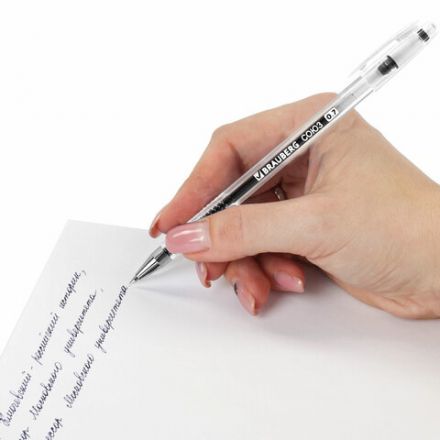 Ручка гелевая РОССИЯ "СОЮЗ", ЧЕРНАЯ, корпус прозрачный, 0,7 мм, линия письма 0,5 мм, BRAUBERG, 143963 Ручка гелевая РОССИЯ "СОЮЗ", ЧЕРНАЯ, корпус прозрачный, 0,7 мм, линия письма 0,5 мм, BRAUBERG, 143963