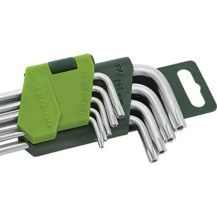 Набор ключей угловых TORX с отверстием 9 шт (Т10-Т50) Дело Техники 563591