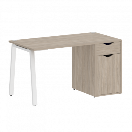 Home Office Стол письменный VR.SP-3-138.1.A Дуб аттик/Белый металл 1380*720*750