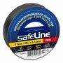 Изолента Safeline 19мм х 20м черный 9366