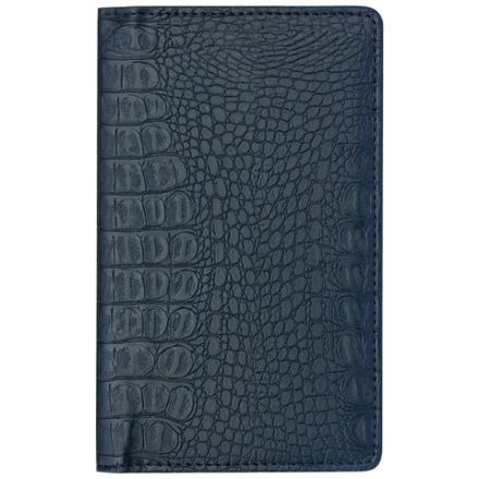 Визитница/кредитница трехрядная BRAUBERG "Cayman", на 96 карт, под кожу крокодила, черная, 231761