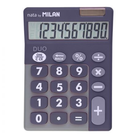 Калькулятор настольный Milan 10-разр,в чехле,двойн.пит,фиолет 150610TDPRBL