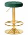 Набор 2 шт Табурет барный DOBRIN BRUNO GOLD, зеленый велюр (MJ9-88)