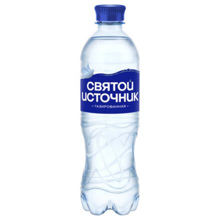 Вода ГАЗИРОВАННАЯ питьевая СВЯТОЙ ИСТОЧНИК 0,5 л