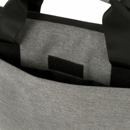 Сумка портфель HEIKKI PROFITABLE (ХЕЙКИ) с отделением для ноутбука 14", 2 кармана, серая, 26х36х3 см, 272597