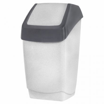 Ведро мусорное с КРЫШКОЙ (качающейся) 25 литров,"ХАПС", 55х30х28 см, серое, IDEA, М 2472 Ведро мусорное с КРЫШКОЙ (качающейся) 25 литров,"ХАПС", 55х30х28 см, серое, IDEA, М 2472