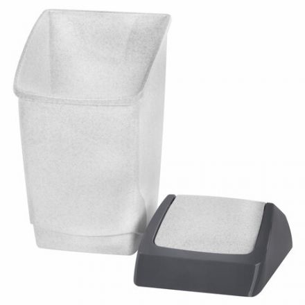 Ведро мусорное с КРЫШКОЙ (качающейся) 25 литров,"ХАПС", 55х30х28 см, серое, IDEA, М 2472 Ведро мусорное с КРЫШКОЙ (качающейся) 25 литров,"ХАПС", 55х30х28 см, серое, IDEA, М 2472