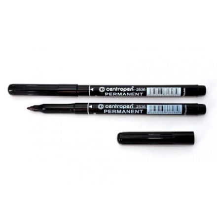 Маркер перманентный CENTROPEN 2536, ЧЕРНЫЙ, тонкий наконечник, 1 мм, трехгранная зона захвата, 6 2536 0112 Маркер перманентный CENTROPEN 2536, ЧЕРНЫЙ, тонкий наконечник, 1 мм, трехгранная зона захвата, 6 2536 0112