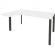 Стол KYN_0MX_ONIX-П левый П на металлокаркасе O.MP-SA-4Lбелый брил./антрац