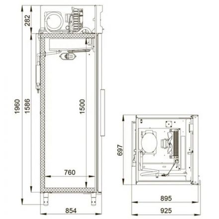 Шкаф холодильный Polair CM 107 S (R290) Шкаф холодильный Polair CM 107 S (R290)
