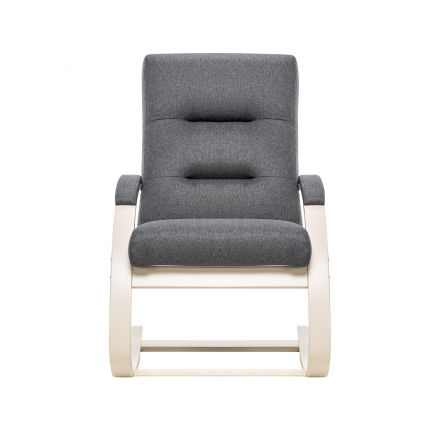 Кресло-качалка Leset Милано, Слоновая кость, Malmo 95, Ткань Рогожка
