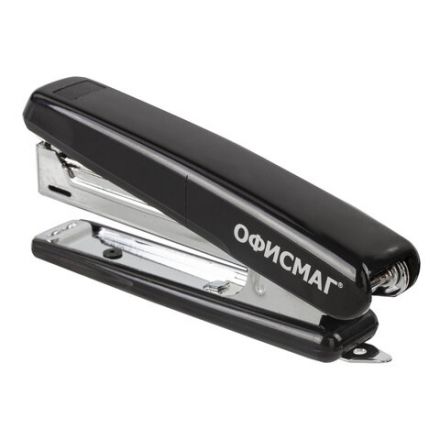 Степлер №10 ОФИСМАГ, до 12 листов, с антистеплером, черный, 229690 Степлер №10 ОФИСМАГ, до 12 листов, с антистеплером, черный, 229690
