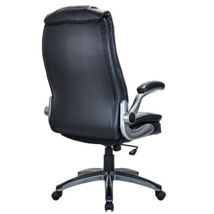 Кресло BRABIX PREMIUM "Paradigm EX-556", пружинный блок, рециклированная кожа, черное, 532976