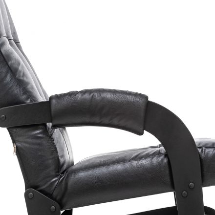 Кресло-маятник Leset Спринг, Венге, Dundi 109, Экокожа