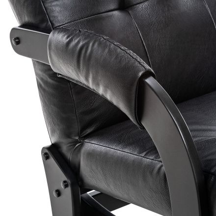 Кресло-маятник Leset Спринг, Венге, Dundi 109, Экокожа