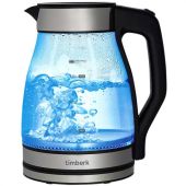 Чайник со съемным заварником TIMBERK T-EK27G02, 1,5 л, 1800 Вт, закрытый нагревательный элемент, стекло, стальной Чайник со съемным заварником TIMBERK T-EK27G02, 1,5 л, 1800 Вт, закрытый нагревательный элемент, стекло, стальной