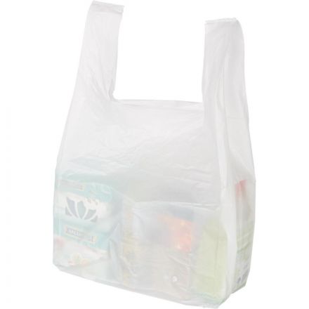 Пакет-майка ПНД 30+18х55., 15мкм ,100шт./уп. белый Пакет-майка ПНД 30+18х55., 15мкм ,100шт./уп. белый