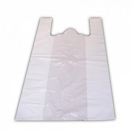 Пакет-майка ПНД 30+18х55., 15мкм ,100шт./уп. белый Пакет-майка ПНД 30+18х55., 15мкм ,100шт./уп. белый
