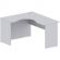 Стол Easy One левый (882,883) серый Ш1400 Г1200