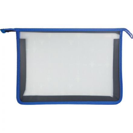 Папка для тетрадей №1School Robot черный А4 на молнии,пластик,ПТ-813