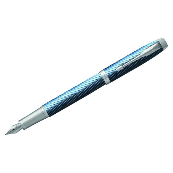 Ручка перьевая Parker "IM Premium Blue Grey CT" синяя, 0,8мм, подарочная упаковка