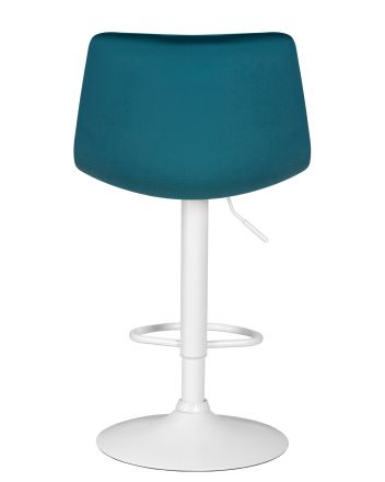 Стул барный DOBRIN TAILOR WHITE, морской волны велюр (MJ9-99) Стул барный DOBRIN TAILOR WHITE, морской волны велюр (MJ9-99)
