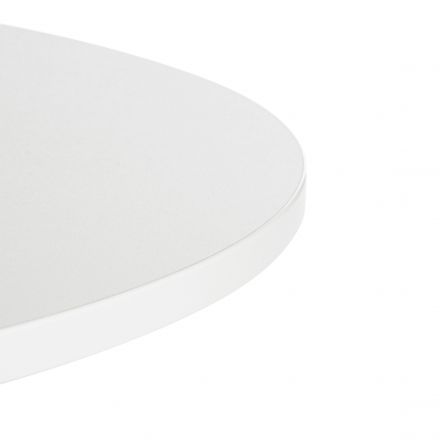 Стол URANUS ЛДСП/металл, 90x90x75,5 см, Белый/Черный