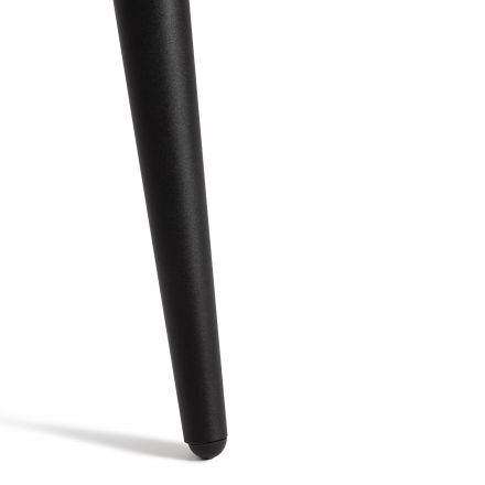 Стол URANUS ЛДСП/металл, 90x90x75,5 см, Белый/Черный