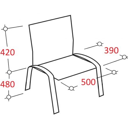 Стул UN_Amigo black сиденье W/спинка T _ краска сетка ткань / черный