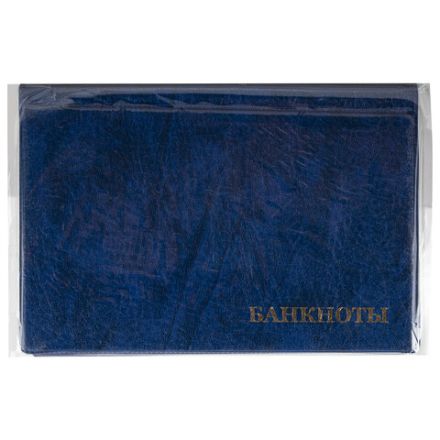 Альбом нумизмата для 24 бон (купюр), 125х185 мм, ПВХ, синий, STAFF, 238079 Альбом нумизмата для 24 бон (купюр), 125х185 мм, ПВХ, синий, STAFF, 238079