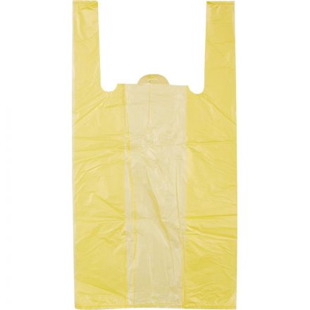 Пакет-майка ПНД 30+14x57 см, 18 мкм, 200 шт/уп, желтый Пакет-майка ПНД 30+14x57 см, 18 мкм, 200 шт/уп, желтый
