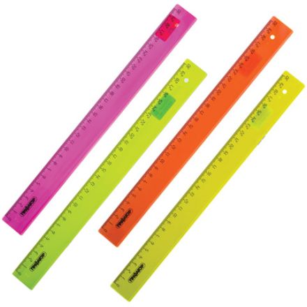Линейка пластиковая 30 см, ПИФАГОР, прозрачная, неоновая, ассорти, 210609 Линейка пластиковая 30 см, ПИФАГОР, прозрачная, неоновая, ассорти, 210609