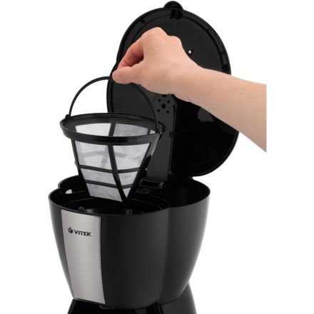 Кофеварка Vitek 1503-VT-03, капальная, 900 вт Кофеварка Vitek 1503-VT-03, капальная, 900 вт