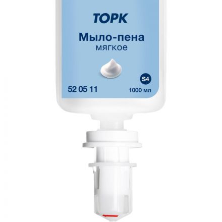 Картридж с жидким мылом Торк S4 1л пенное мягкое прозр.520511 для арт.33068