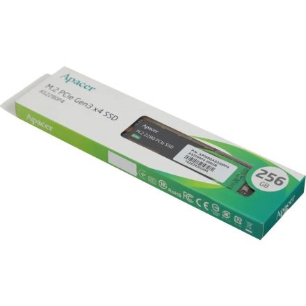 SSD накопитель Apacer AS2280P4 256Gb M.2 2280 PCIe Gen3x4(AP256GAS2280P4-1)