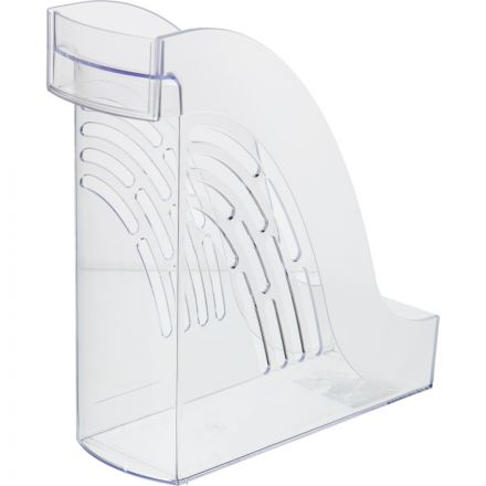 Лоток вертикальный Attache 95мм с окном маркировки прозрачный