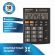 Калькулятор настольный BRAUBERG ULTRA-08-BK, КОМПАКТНЫЙ (154x115 мм), 8 разрядов, двойное питание, ЧЕРНЫЙ, 250507