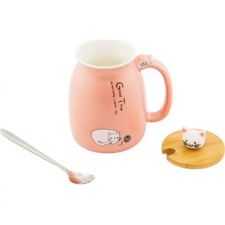 Кружка Котик с клубком №2  роз Эврика арт.99289