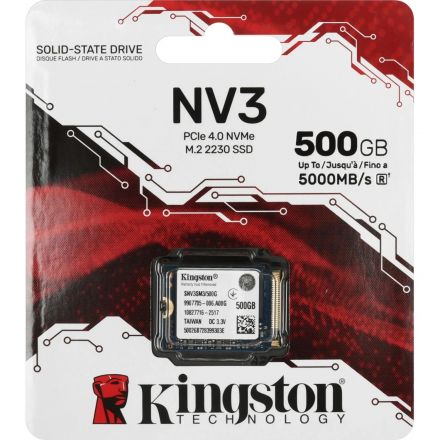 SSD накопитель Kingston NV3 500GB M.2 2230 PCIe4.0x4(SNV3SM3/500G)