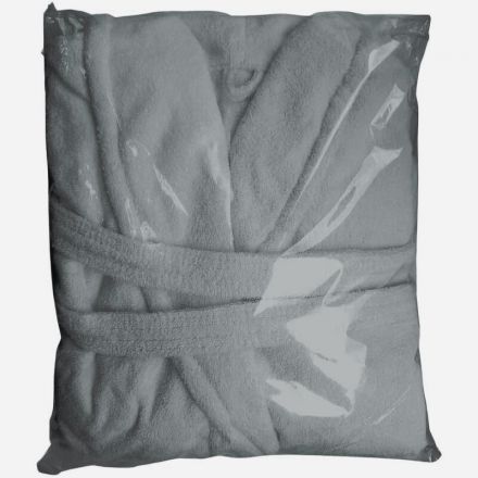 Халат  Махровый  ROESIA Шалевый Женский серый, L-XL, 300гр/м2