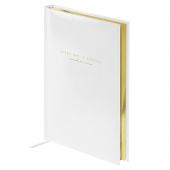 Ежедневник недатированный, А5, 136л., твердый переплет, кожзам, BG "Dallas. White", белый Ежедневник недатированный, А5, 136л., твердый переплет, кожзам, BG "Dallas. White", белый