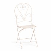 Стул Love Chair (PL08-11140) стальной сплав, античный белый, 40х47,5х94 см
