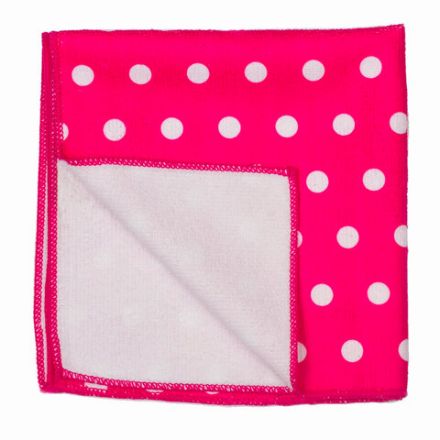 Салфетка из МИКРОФИБРЫ универсальная, 40х40 см, горошек, 250 г/м2, LAIMA, 607582